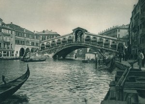 Puente de Rialto, Venecia, Italia, 1927 de Eugen Poppel