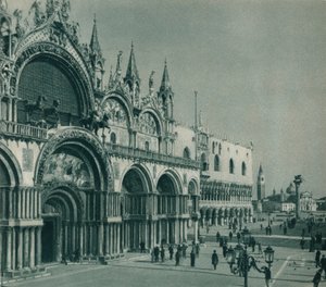 Basílica de San Marcos, Venecia, Italia, 1927 de Eugen Poppel