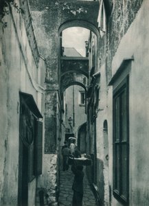 Calle de Capri, Italia, 1927 de Eugen Poppel