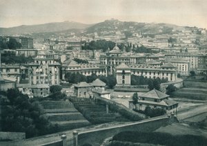 Vista de Génova, Italia, 1927 de Eugen Poppel