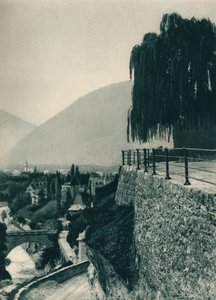 Vista de la ciudad, Merano, Tirol del Sur, Italia, 1927 de Eugen Poppel