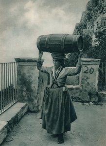 Portador de agua, Capri, Italia, 1927