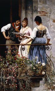 En el balcón, 1889