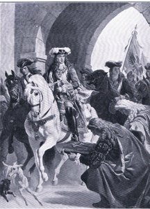 Los austriacos entrando en Belgrado, ilustración de Hitos en la Historia Europea publicada por Gresham Publishing Co, c.1920 de Eugen von Blaas