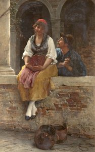 La oferta, 1887 de Eugen von Blaas