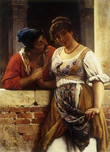 La propuesta, 1888 de Eugen von Blaas