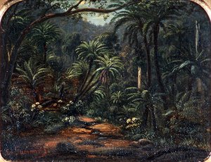 Ferntree Gully en las montañas Dandenong de Eugen von Guerard