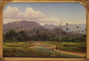 Paisaje montañoso cerca de Jamboroo, Victoria, siglo XIX de Eugen von Guerard