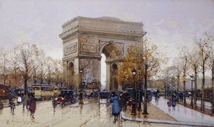 El Arco de Triunfo, París de Eugene Galien Laloue