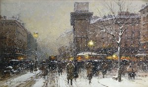 La Porte St. Martin de Eugene Galien Laloue