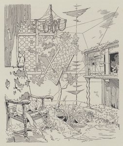 Escena de La Dame de Gai-Fredon, de Quatrelles (Ernest L
