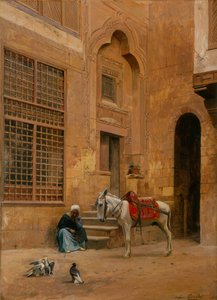 El patio de Eugene Alexis Girardet
