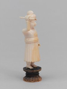 Peón negro, pieza de ajedrez, India de Eugene Antoine Samuel Lavieille