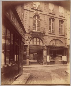 Balcón, rue Saint-André-des-Arts de Eugène Atget
