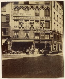 Casa, Place du Caire 2 (edificio, Place du Caire) de Eugène Atget