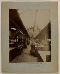 Marché des Enfants-Rouges, rue de Bretagne, 3ème arrondissement, París de Eugène Atget