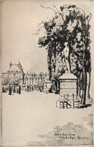 Jardín de Luxemburgo, 1915 de Eugene Bejot