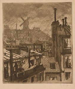 Montmartre, el Moulin de la Galette de Eugene Bejot