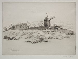 Moulin de la Galette, Montmartre de Eugene Bejot