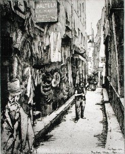 Calle parisina, de 