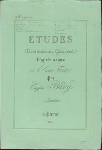 Estudios dibujados y grabados según la naturaleza de Eugene Bléry