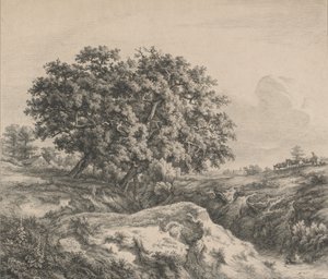 El Roble en el Barranco, 1845 de Eugene Bléry