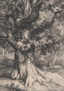 El Carlomagno, Roble con un Nido de Águila de Eugene Bléry