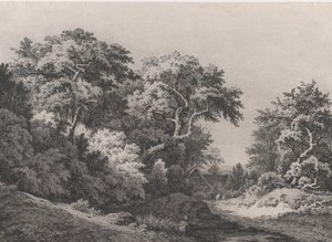 El Borde del Bosque, cerca de Rambouillet, 1860 de Eugene Bléry