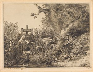 Muelles y zarzas en una esclusa de Eugene Bléry