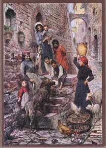 El lobo de Gubbio después de su conversión de Eugene Burnand