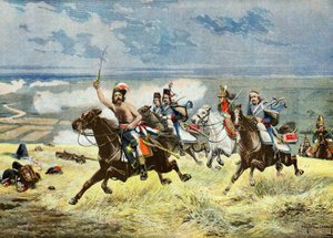 General Francois Macard cobrando,1895 (Ilustración) de Eugene Chaperon