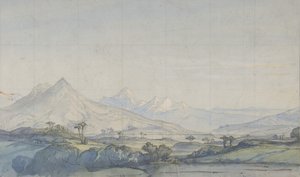 Diseño para un escenario en la Ópera, París, 1828-90