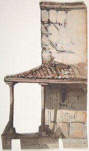 Diseño para un escenario en la Ópera, París, 1830-90 de Eugene Ciceri