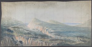 Diseño para un escenario en la Ópera, París, 1830-90 de Eugene Ciceri