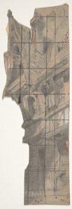 Diseño para un escenario en la Ópera, París de Eugene Ciceri