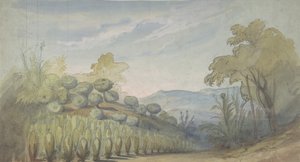 Diseño para un Escenario en la Ópera, París, 1830-1890 de Eugene Ciceri