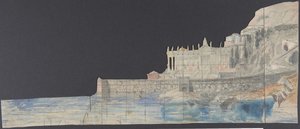 Diseño para un Escenario en la Ópera, París, 1830-90