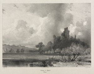 Viajes pintorescos y románticos en la antigua Francia. Bretaña: Castillo de Penhoet de Eugene Ciceri