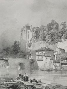 Viajes pintorescos y románticos en la antigua Francia. Bretaña: Castillo de Clisson de Eugene Ciceri