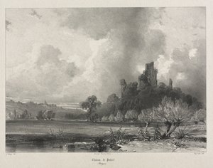 Viajes pintorescos y románticos en la antigua Francia. Bretaña: Castillo de Penhoet de Eugene Ciceri