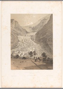Vista del glaciar High Grindelwald Glaciar Superior de Grindelwald (título sobre objeto) Rostros en Suiza y Saboya (título de la serie) La Suisse et la Savoie (título de la serie sobre el objeto) de Eugene Ciceri