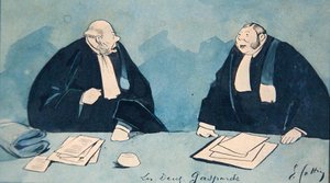Dos abogados, c.1900 de Eugene Cottin