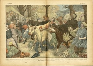 La gran feria anual de Lezay cerca de Niort de Eugene Damblans