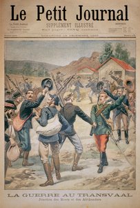 La guerra en el Transvaal: unión de los bóers y los afrikáners, portada de Le Petit Journal, 10 de diciembre de 1899 de Eugene Damblans