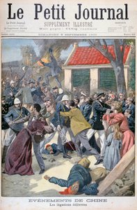 La legación entrega, Rebelión de los Bóxers, China, 1900 de Eugene Damblans