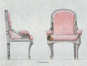 Sillón para la Sala Dorada, Chateau d