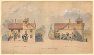 Proyecto arquitectónico para la casa de P.J. Hetzel de Eugene Emmanuel Viollet le Duc