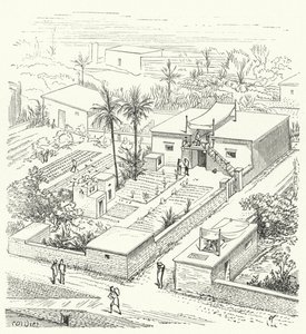 Casa rural en el Antiguo Egipto de Eugene Emmanuel after Viollet le Duc