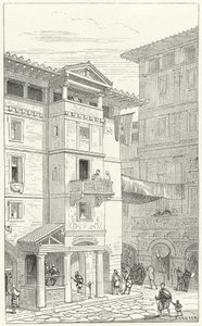 Calle en la Antigua Roma de Eugene Emmanuel after Viollet le Duc