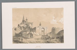 Tumba de Imamzadeh cerca de Kashan
Imâm zadeh (tombeau a Kachân) (título en el objeto)
Paisajes persas (título de la serie)
Perse moderne (título de la serie) de Eugene Flandin